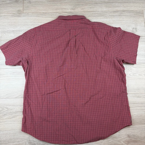 Ralph Lauren Men's Red Plaid Checkered Button Down Shirt Blue Horse Size XXL - Picture 8 of 8